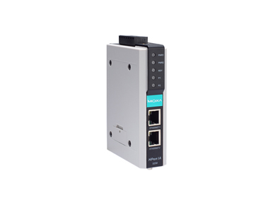 NPort IA-5250I-T - 2-port RS-232/422/485 device server with 2 10/100BaseT(X) ports (RJ45 connectors, single IP), -40 to 75 Degre by MOXA